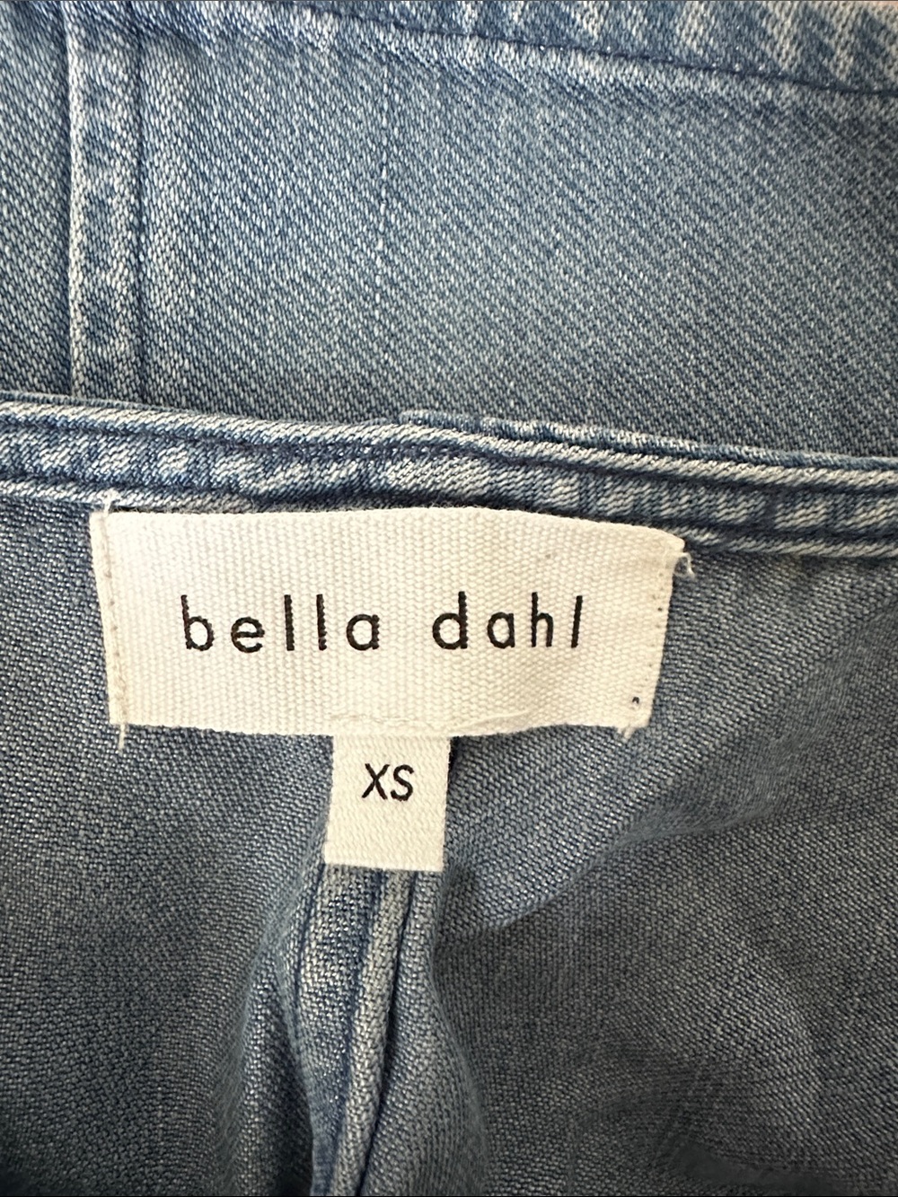 NWT BELLA DAHL Denim Medium Wash Western Boho Festival Summer Button Vest XS - Picture 6 of 8